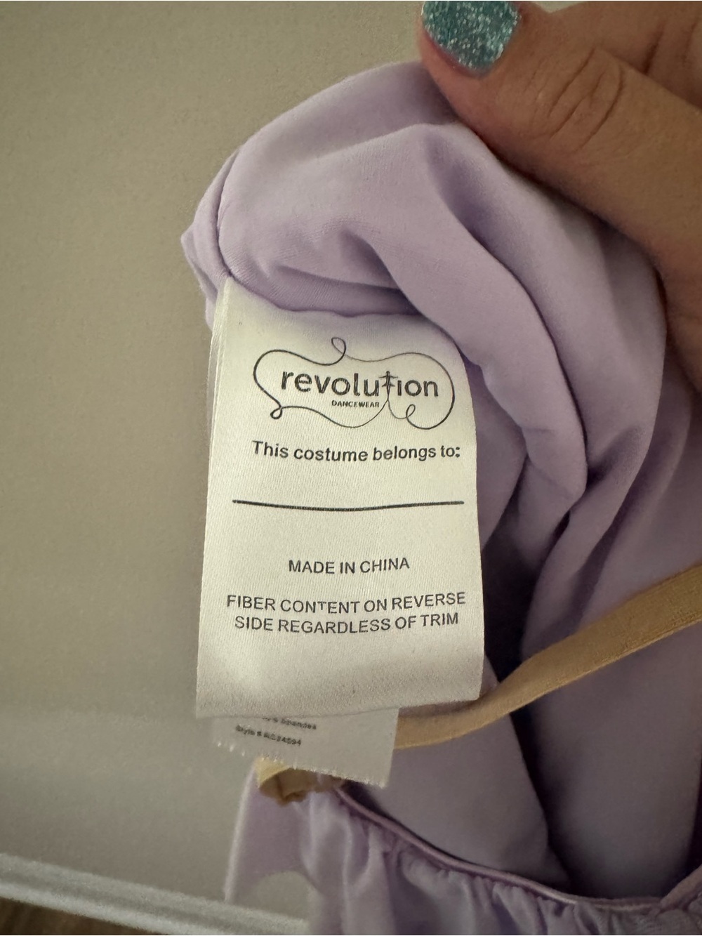 Revolution Dancewear Lilac Sequin One Shoulder Dance Costume MC - Picture 7 of 9